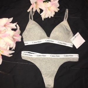 Calvin Klein Bra and thong set